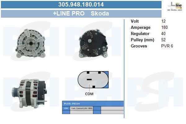 Engine alternator Volkswagen Arteon: 305948180014 BV PSH Alternator