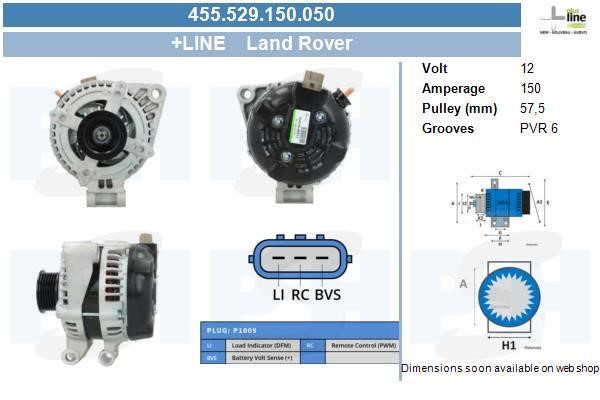 455529150050 BV PSH Alternator