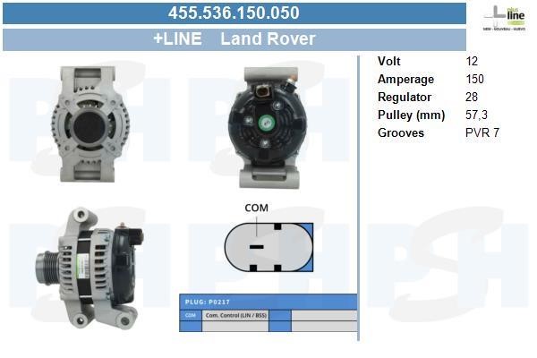 Engine alternator Land Rover Defender: 455536150050 BV PSH Alternator