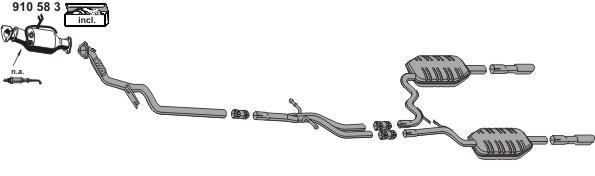 Ernst 010658 Exhaust system 010658