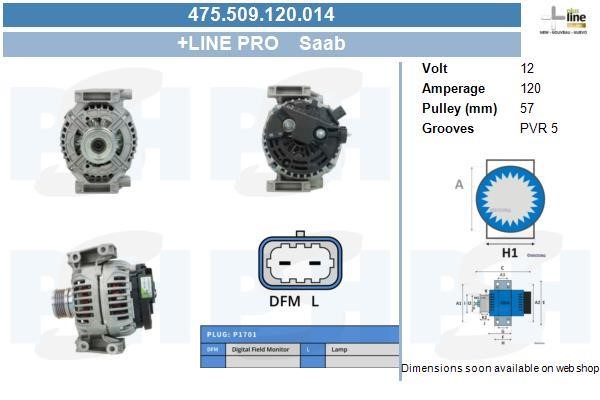 475509120014 BV PSH Alternator