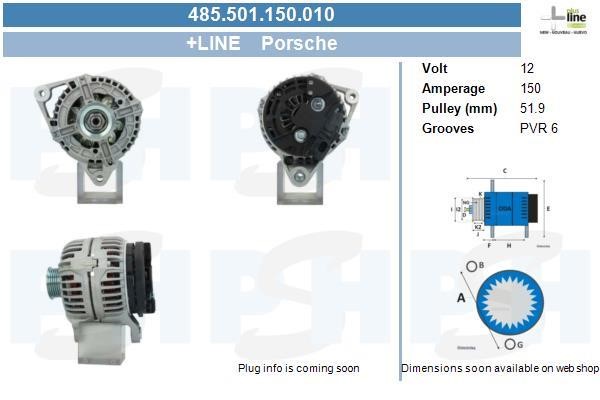 485501150010 BV PSH Alternator