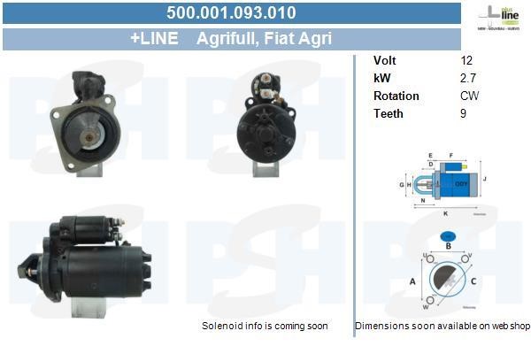 BV PSH 500.001.093.010 Starter 500001093010