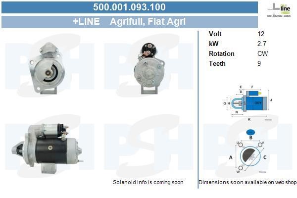 BV PSH 500.001.093.100 Starter 500001093100