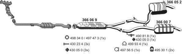 Ernst 040487 Exhaust system 040487