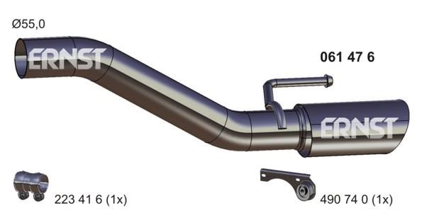 Ernst 061476 Exhaust pipe 061476