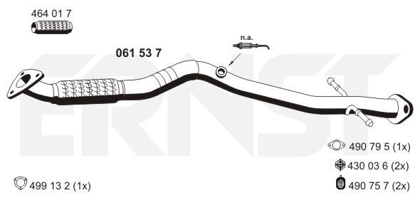 Ernst 061537 Exhaust pipe 061537