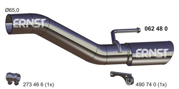 Ernst 062480 Exhaust pipe 062480