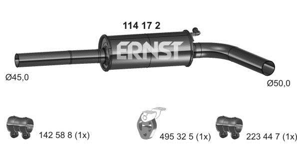 Ernst 114172 Central silencer 114172