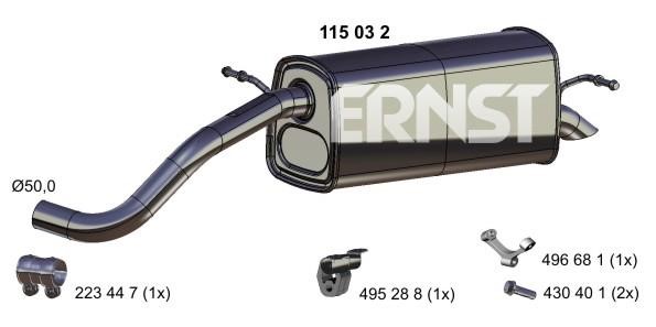 Ernst 115032 Shock absorber 115032