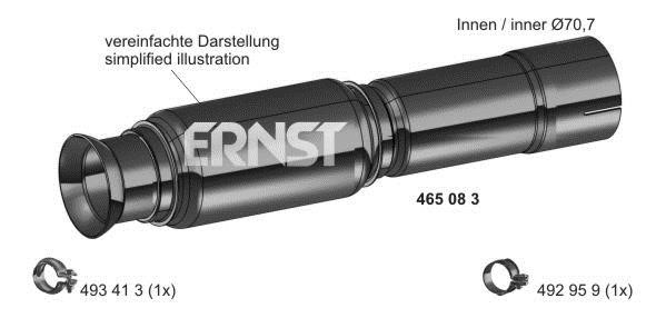 Ernst 465083 Corrugated pipe 465083