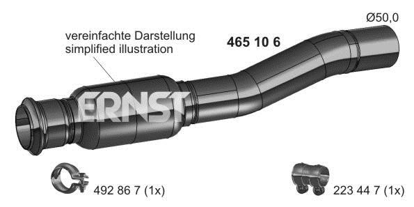 Ernst 465106 Exhaust pipe 465106