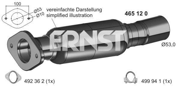 Ernst 465120 Exhaust pipe 465120