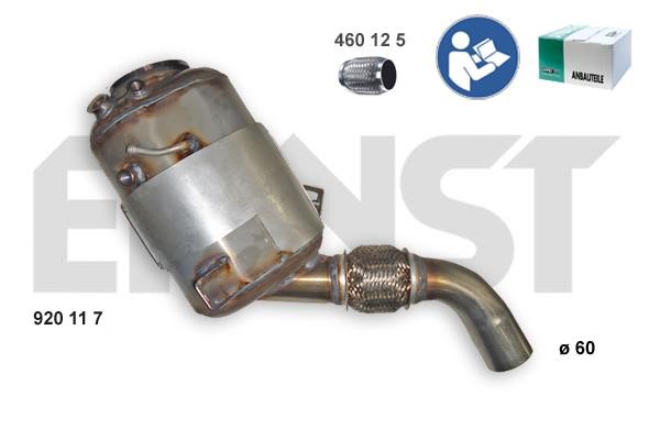 Ernst 920117 Soot/Particulate Filter, exhaust system 920117