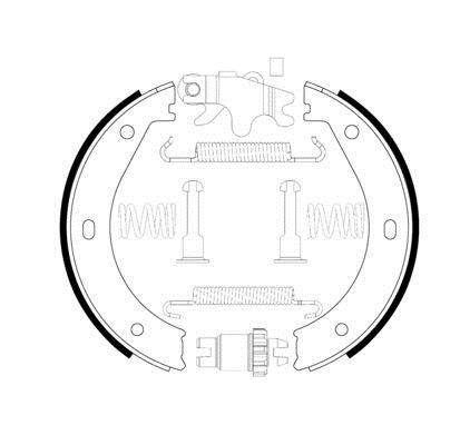 Bosch Handbrake shoes – price 273 PLN