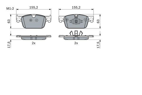 Brake pad set Bosch 0 986 424 333