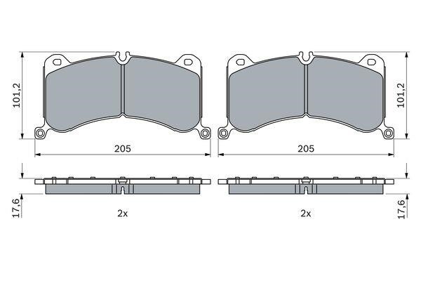 Bosch Brake pad set – price 445 PLN