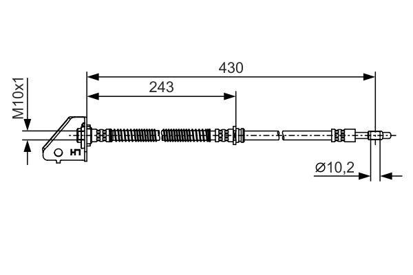 Bosch Brake Hose – price 102 PLN