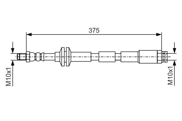 Bosch Brake Hose – price 47 PLN