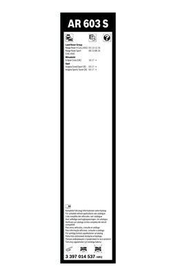 Wiper Blade Frameless Bosch 3 397 014 537