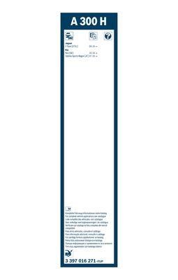 Wiper blade rear frameless 300 mm (12") Bosch 3 397 016 271