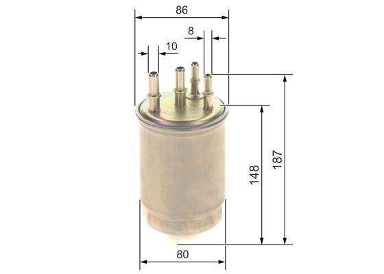 Fuel filter Bosch F 026 402 244