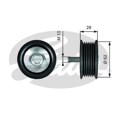 Gates V-ribbed belt tensioner (drive) roller – price 183 PLN