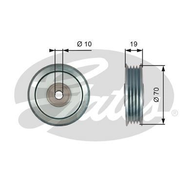 Gates T36751 V-ribbed belt tensioner (drive) roller T36751