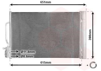 Air con condenser Opel Insignia B: 37015703 Van Wezel AC Condenser