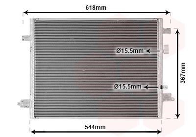 Air con condenser Renault Zoe: 43015704 Van Wezel AC Condenser
