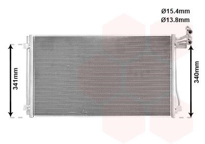 Aircon condenser Seat Alhambra: 58015703 Van Wezel AC Condenser