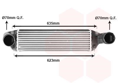 06004581 Van Wezel Intercooler, charger