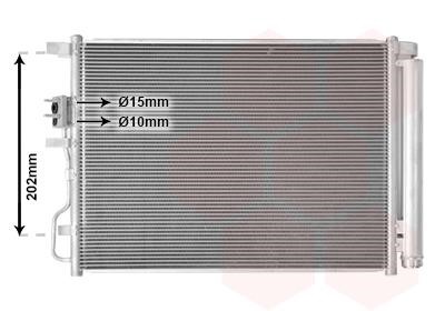 Car AC Hyundai Tucson 3 (TL, TLE) SUV: 82015706 Van Wezel AC Condenser