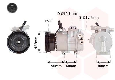 Van Wezel 8201K703 Compressor, air conditioning 8201K703 8201K703 Van Wezel Compressor, air conditioning
