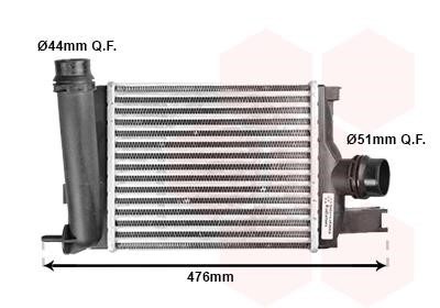 15004642 Van Wezel Intercooler, charger