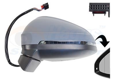 Van Wezel 0346825 Rearview mirror external left 0346825 0346825 Van Wezel Rearview mirror external left