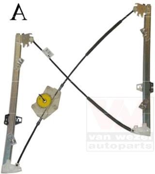 Van Wezel 0961262 Window Regulator 0961262 0961262 Van Wezel Window Regulator
