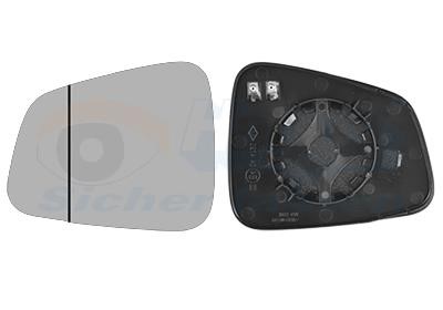 3815837 Van Wezel Wing mirror glass, left
