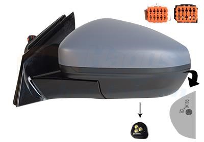 3729827 Van Wezel Outside Mirror