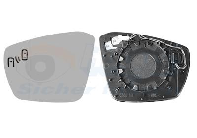 Side view mirror Volkswagen T-roc: 5710835 Van Wezel Mirror Glass, exterior mirror