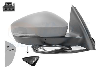 Door mirror Skoda Octavia: 7631828 Van Wezel Outside Mirror