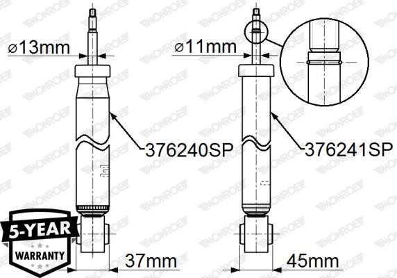 Buy Monroe 376240SP at a low price in United Arab Emirates!