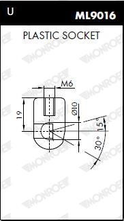 Monroe Gas Spring, boot-&#x2F;cargo area – price 74 PLN