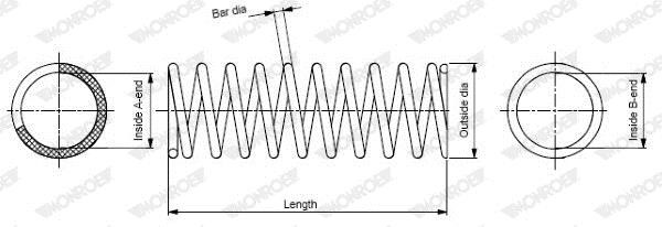 Monroe SP0661 Coil Spring SP0661