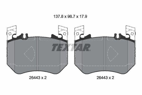 Textar 2644301 Brake Pad Set, disc brake 2644301