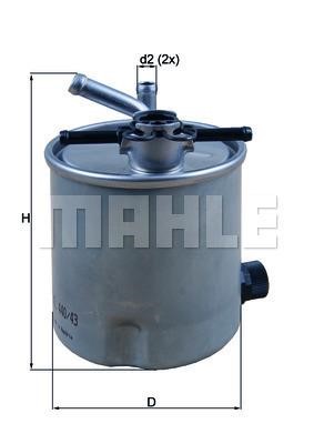 Mahle/Knecht KL 440/43 Fuel filter KL44043