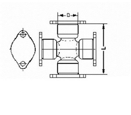 Joint, propeller shaft Lobro U 400