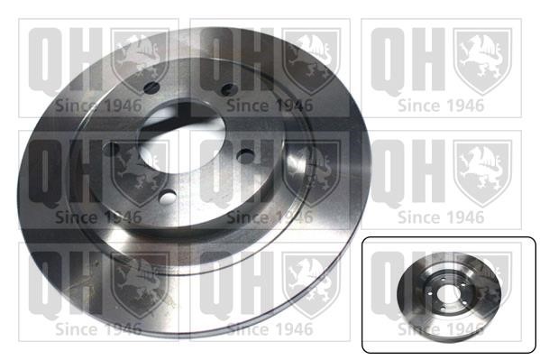 Quinton Hazell BDC5512 Rear brake disc, non-ventilated BDC5512