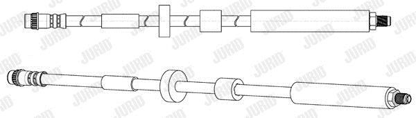 Jurid/Bendix 173110J Brake Hose 173110J