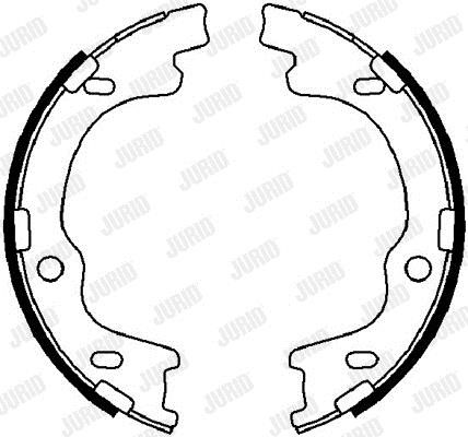 Jurid/Bendix 362533J Parking brake shoes 362533J